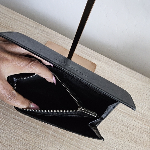 EuC BURBERRY Nova Check Beige Canvas Long Wallet - Picture 6 of 7